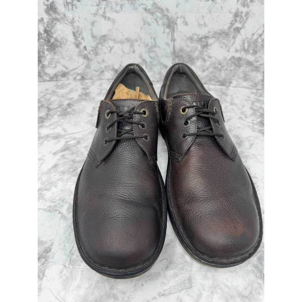 Dr. Martens Hampshire Mens 13 Brown Leather Oxford Shoes AW004 AirWair Low‎ Top